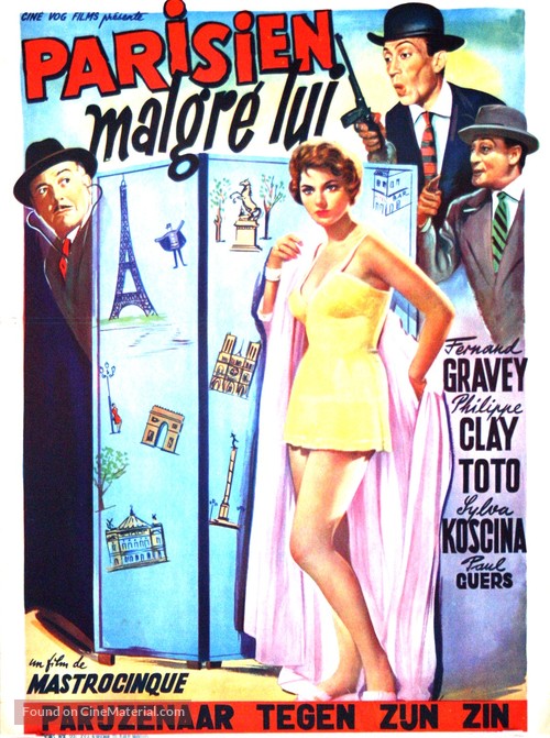 Tot&ograve; a Parigi - Belgian Movie Poster