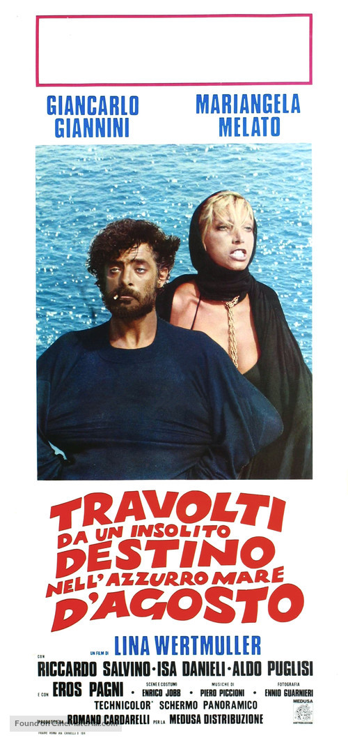 Travolti da un insolito destino nell&#039;azzurro mare d&#039;agosto - Italian Movie Poster