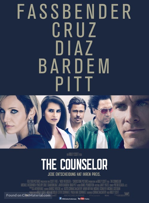The Counselor - German Movie Poster