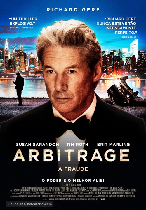 Arbitrage - Portuguese Movie Poster