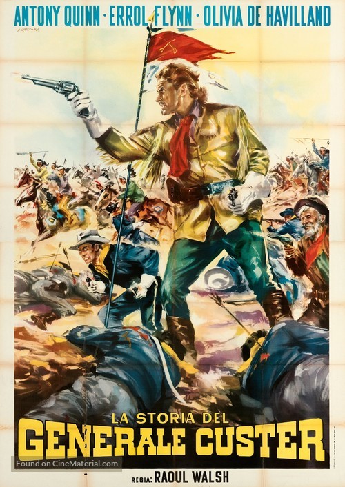 They Died with Their Boots On - Italian Movie Poster