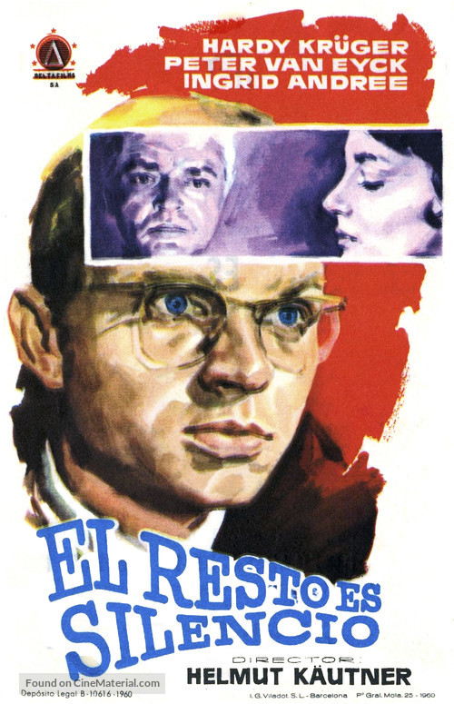 Rest ist Schweigen, Der - Spanish Movie Poster