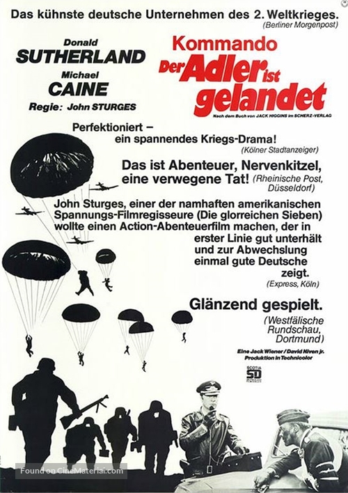 The Eagle Has Landed - German Movie Poster