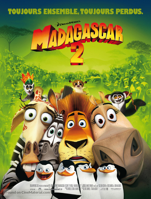 Madagascar: Escape 2 Africa - French Movie Poster