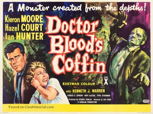 Doctor Blood&#039;s Coffin - British Movie Poster