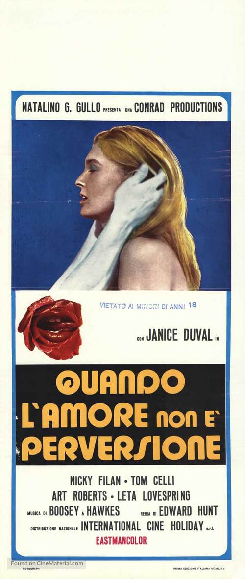 Pleasure Palace - Italian Movie Poster