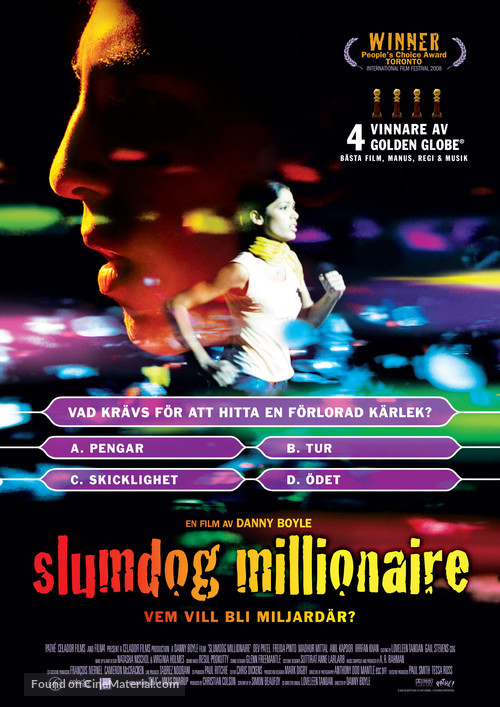 Slumdog Millionaire - Swedish Movie Poster