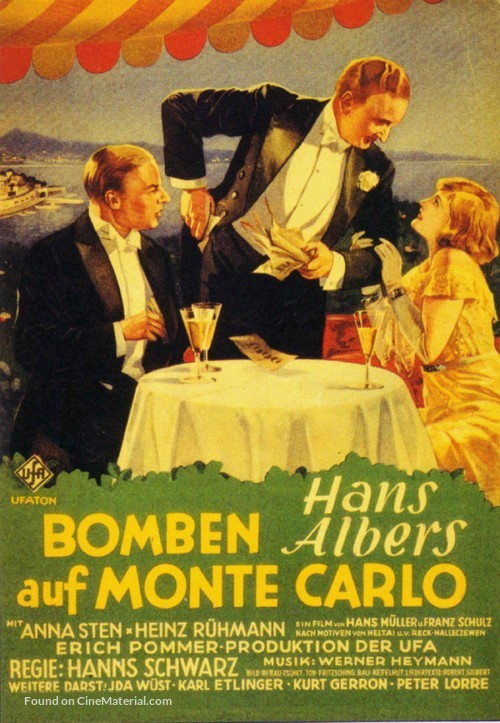 Bomben auf Monte Carlo - German Movie Poster