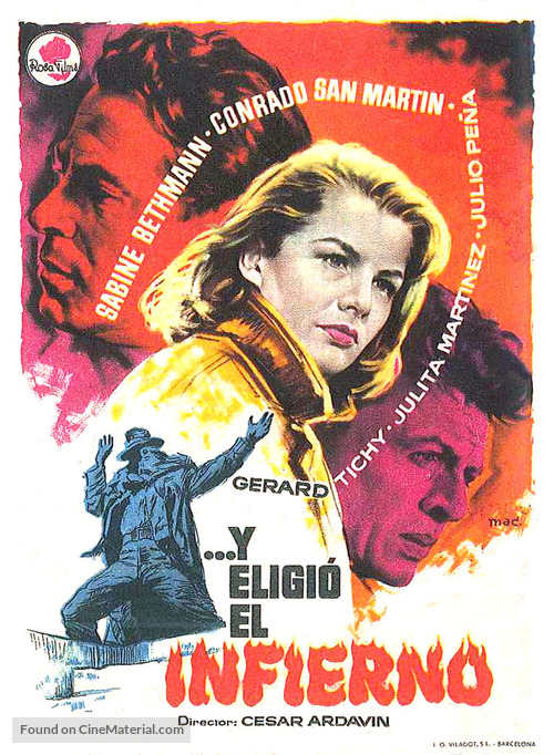...Y eligi&oacute; el infierno - Spanish Movie Poster