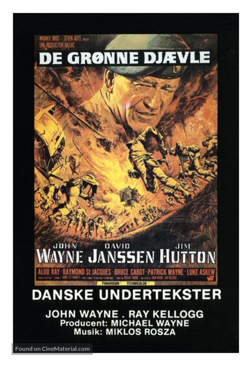 The Green Berets - Danish VHS movie cover