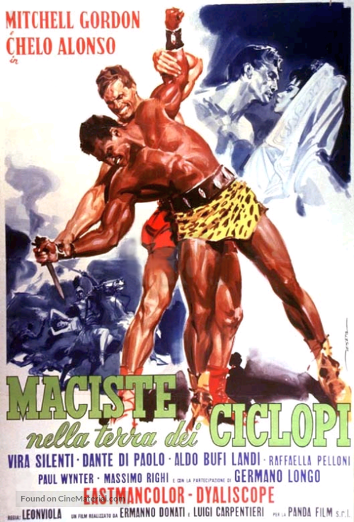 Maciste nella terra dei ciclopi - Italian Movie Poster