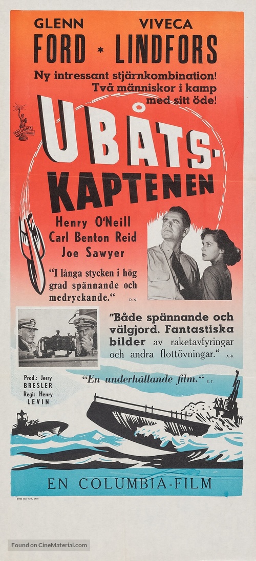The Flying Missile - Swedish Movie Poster