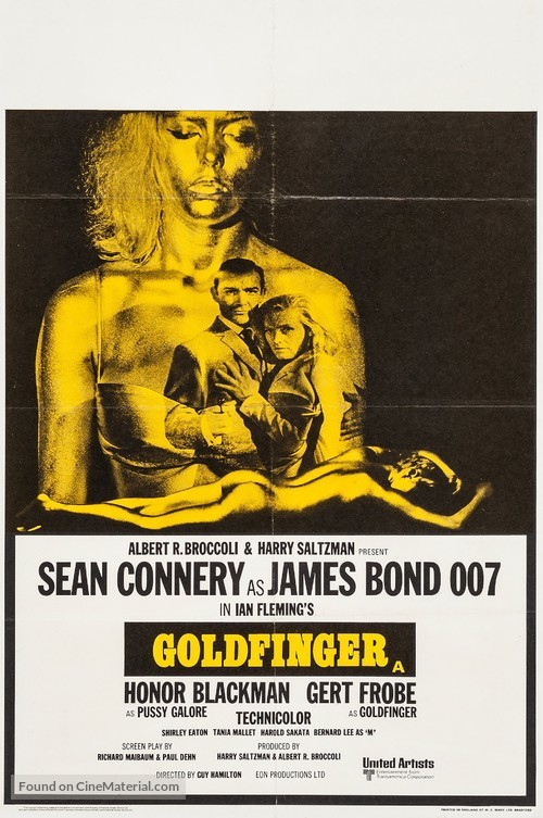Goldfinger - British Movie Poster