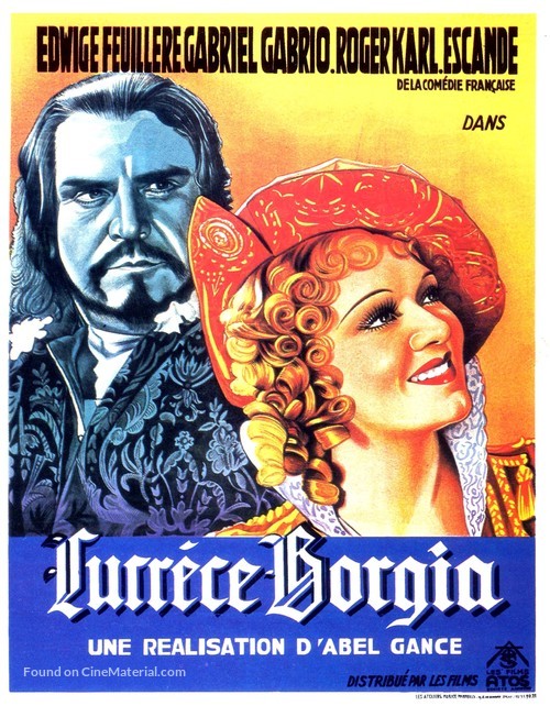 Lucr&egrave;ce Borgia - French Movie Poster