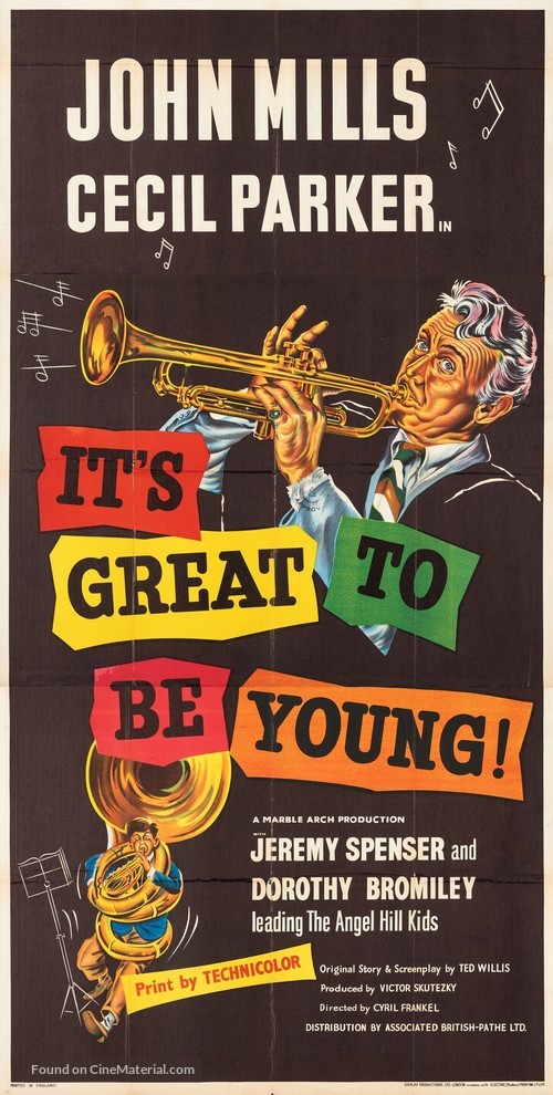 It&#039;s Great to Be Young! - British Movie Poster