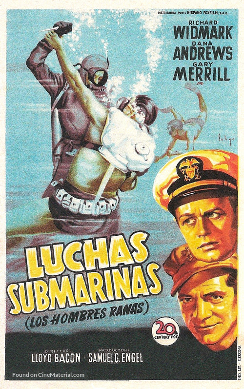 The Frogmen - Spanish Movie Poster
