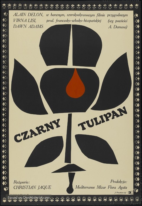 La tulipe noire - Polish Movie Poster