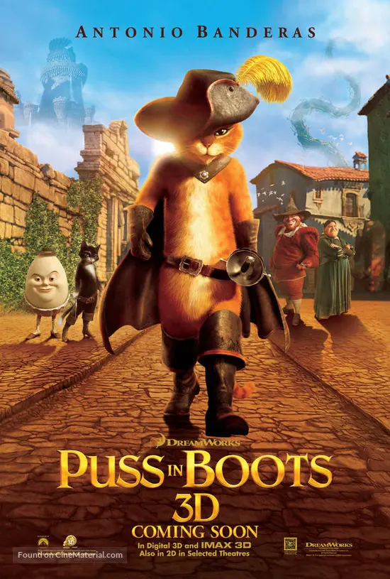 Puss in Boots - Australian Movie Poster