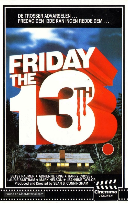 Friday the 13th - Norwegian VHS movie cover