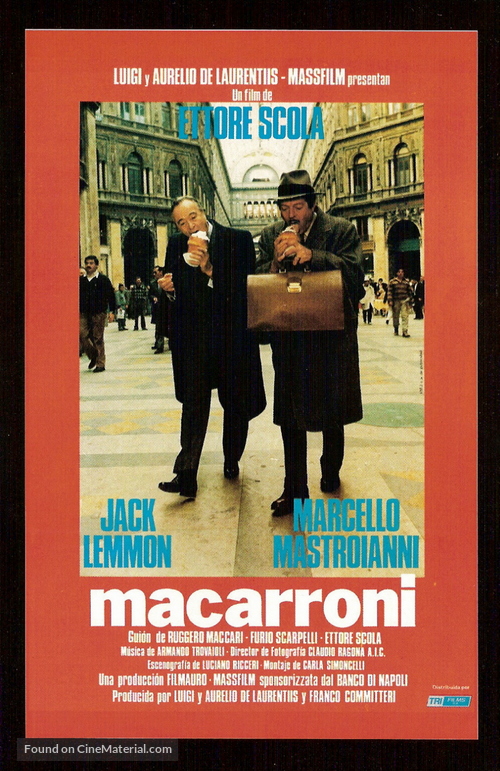 Maccheroni - Spanish Movie Poster