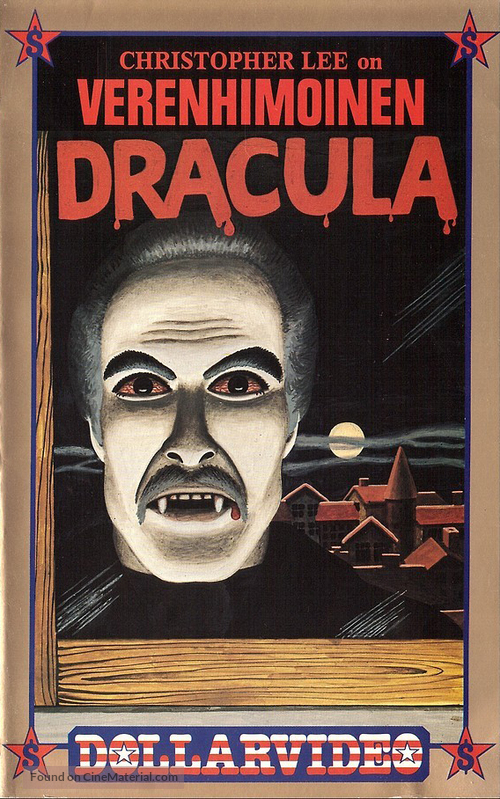 Nachts, wenn Dracula erwacht - Finnish VHS movie cover