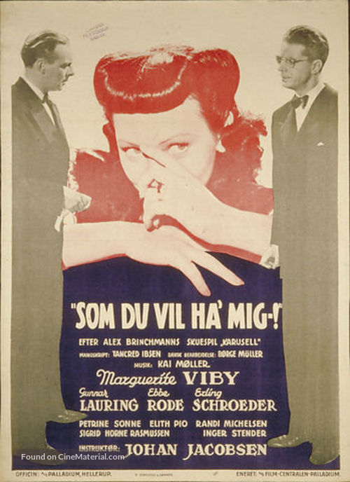 Som du vil ha&#039; mig - Danish Movie Poster