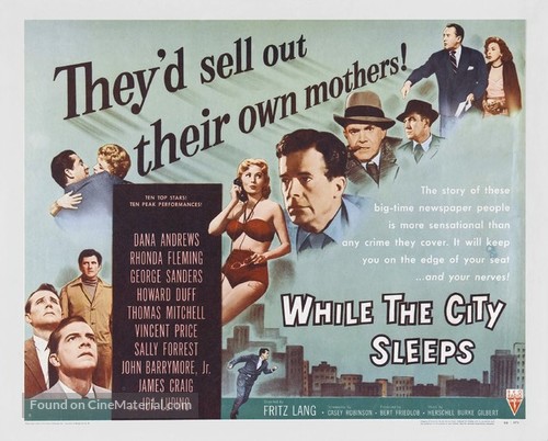 While the City Sleeps - Movie Poster