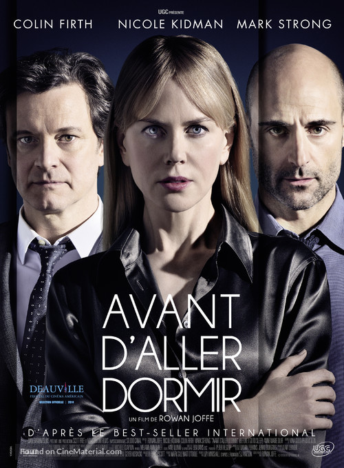 Before I Go to Sleep - French Movie Poster