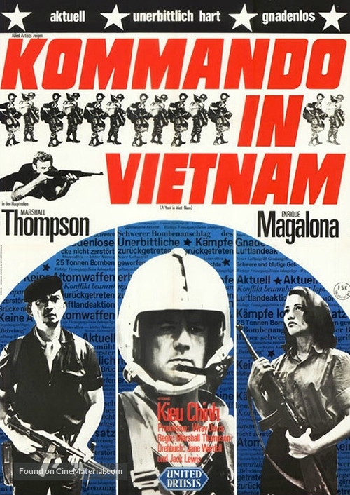 A Yank in Viet-Nam - German Movie Poster