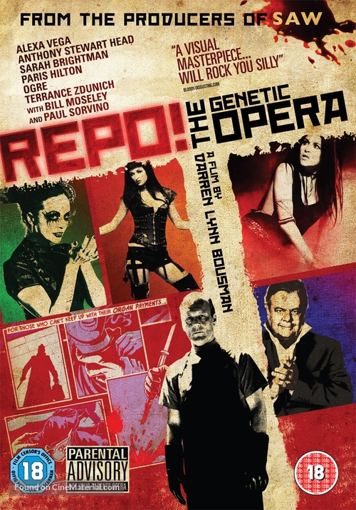 Repo! The Genetic Opera - British Movie Cover