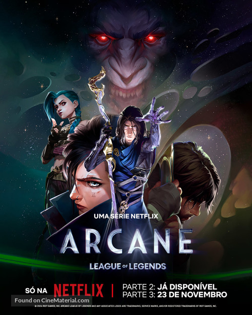 &quot;Arcane: League of Legends&quot; - Brazilian Movie Poster