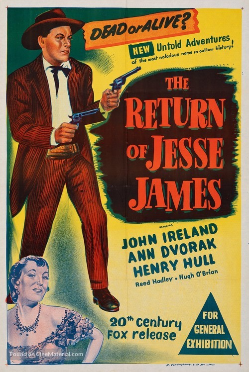 The Return of Jesse James - Australian Movie Poster