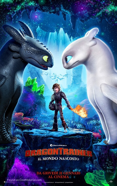 How to Train Your Dragon: The Hidden World - Italian Movie Poster