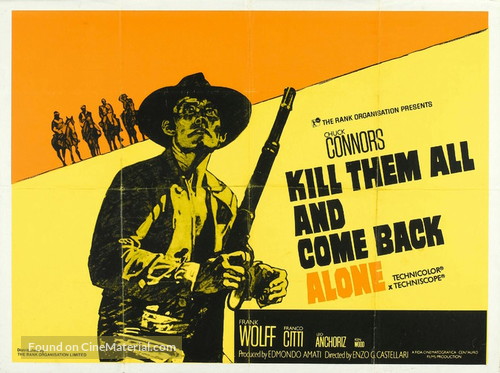 Ammazzali tutti e torna solo - British Movie Poster