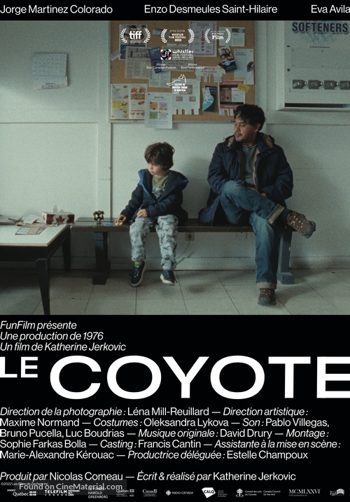 Le Coyote - Canadian Movie Poster