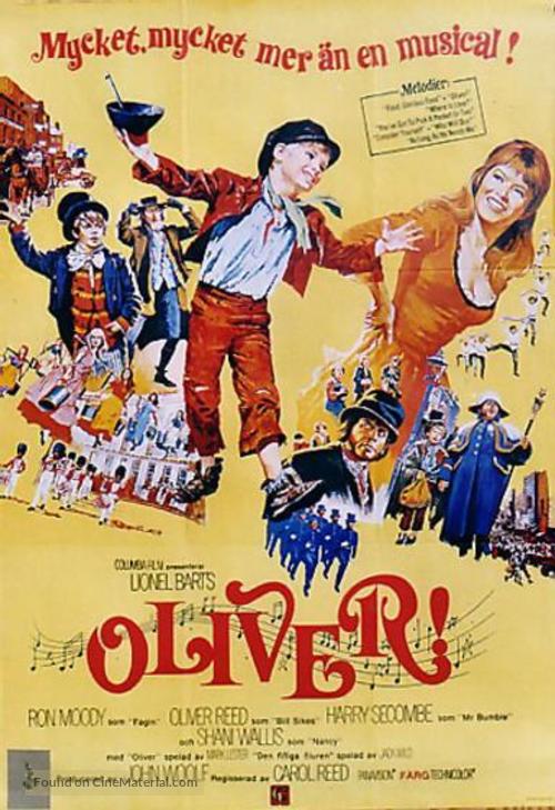 Oliver! - Swedish Movie Poster