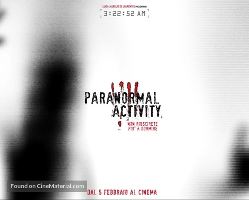 Paranormal Activity - Italian poster