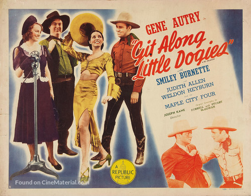 Git Along Little Dogies - Re-release movie poster