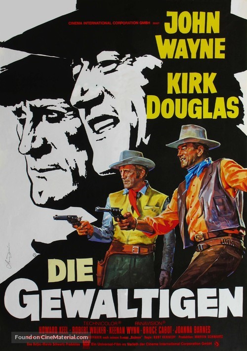 The War Wagon - German Movie Poster