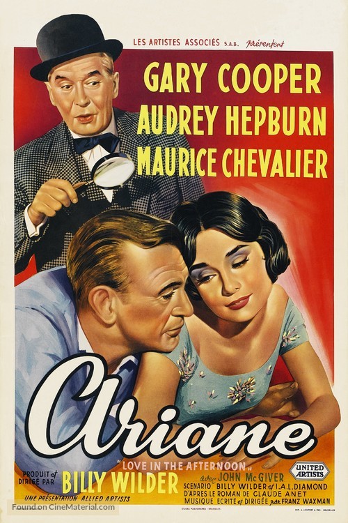 Love in the Afternoon - Belgian Movie Poster