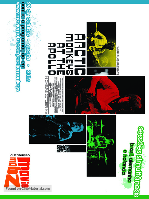 Arctic Monkeys at the Apollo - Brazilian Movie Poster