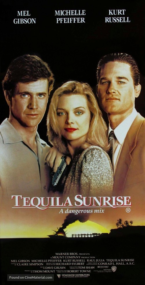 Tequila Sunrise - Australian Movie Poster