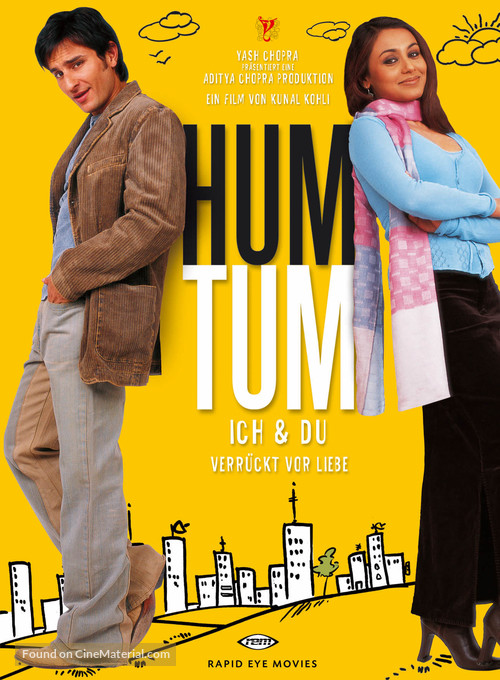 Hum Tum - German DVD movie cover