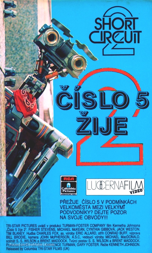 Short Circuit 2 - Czech VHS movie cover