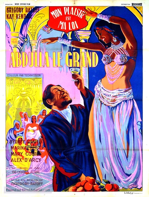 Abdulla the Great - French Movie Poster