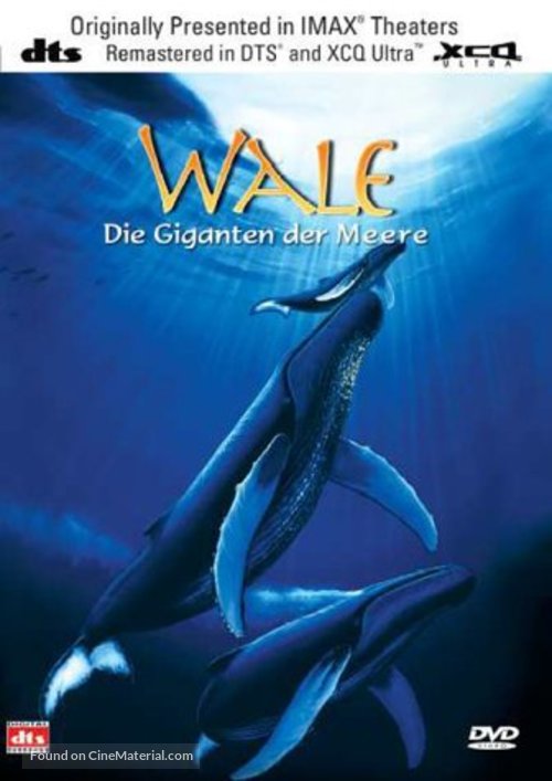 Whales: An Unforgettable Journey - German DVD movie cover