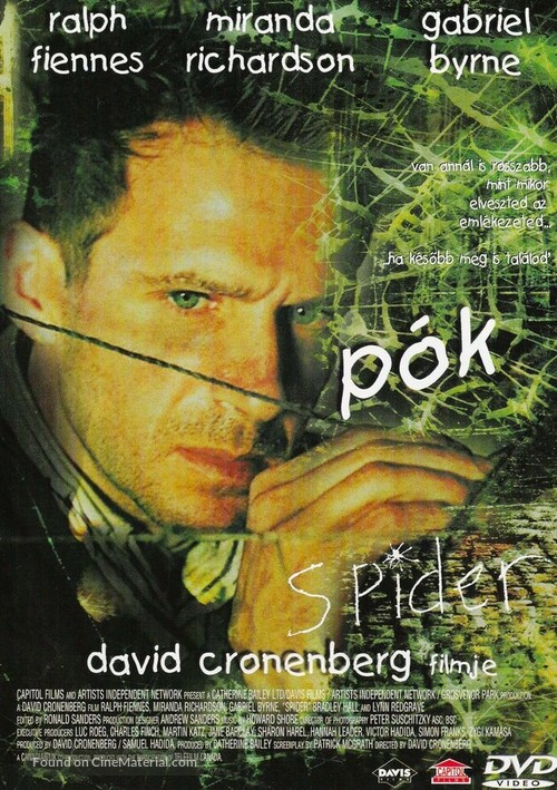 Spider - Hungarian DVD movie cover