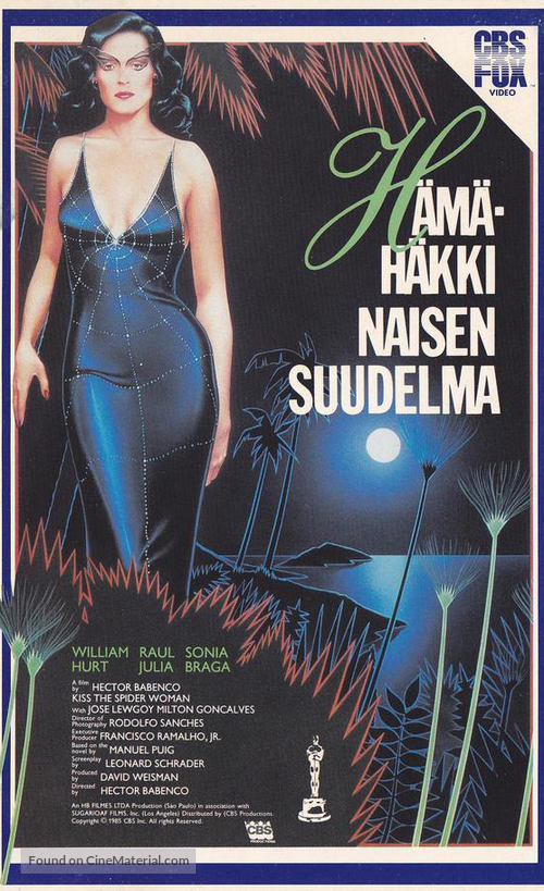 Kiss of the Spider Woman - Finnish VHS movie cover