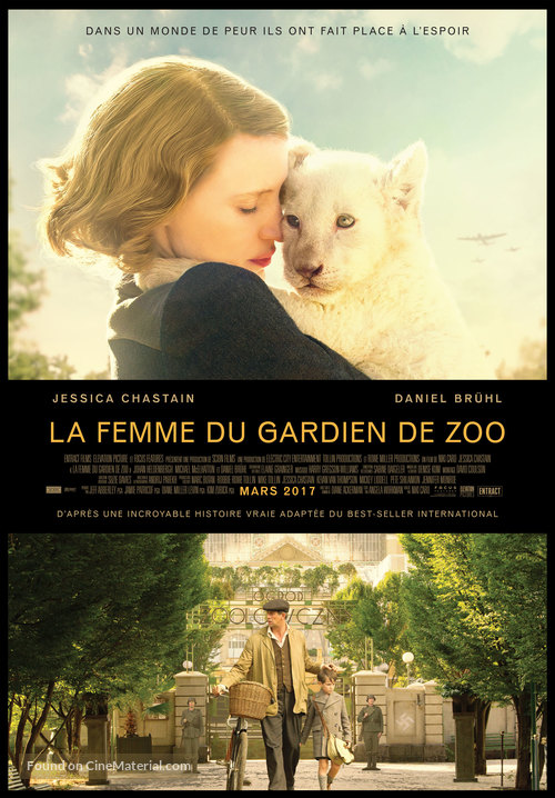 The Zookeeper&#039;s Wife - French Movie Poster