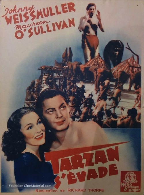 Tarzan Escapes - French Movie Poster